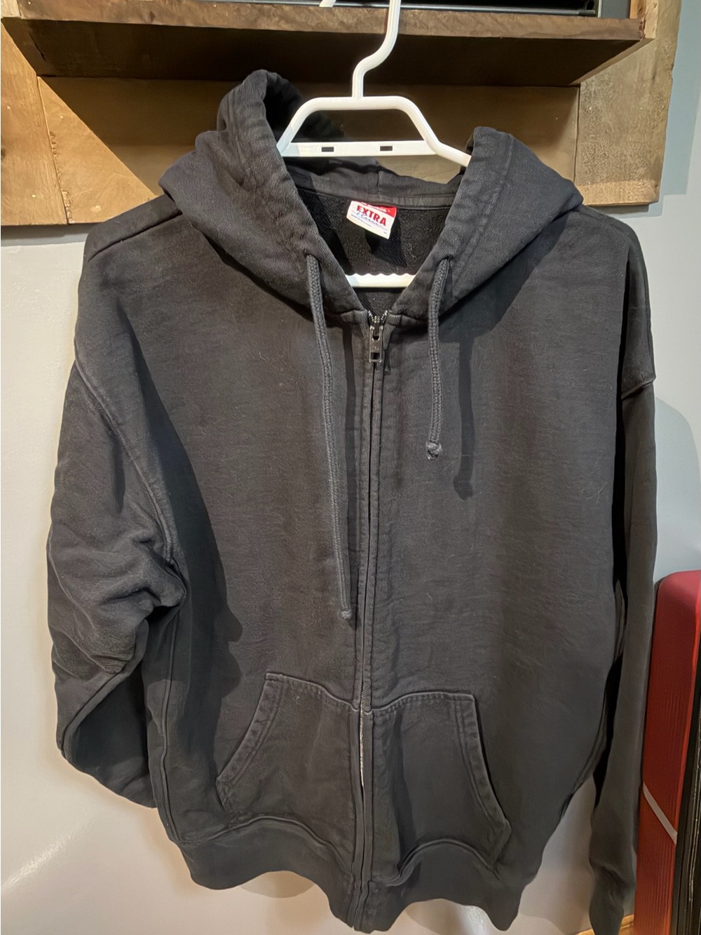 TNA  Black Zip-Up Hoodie Jacket